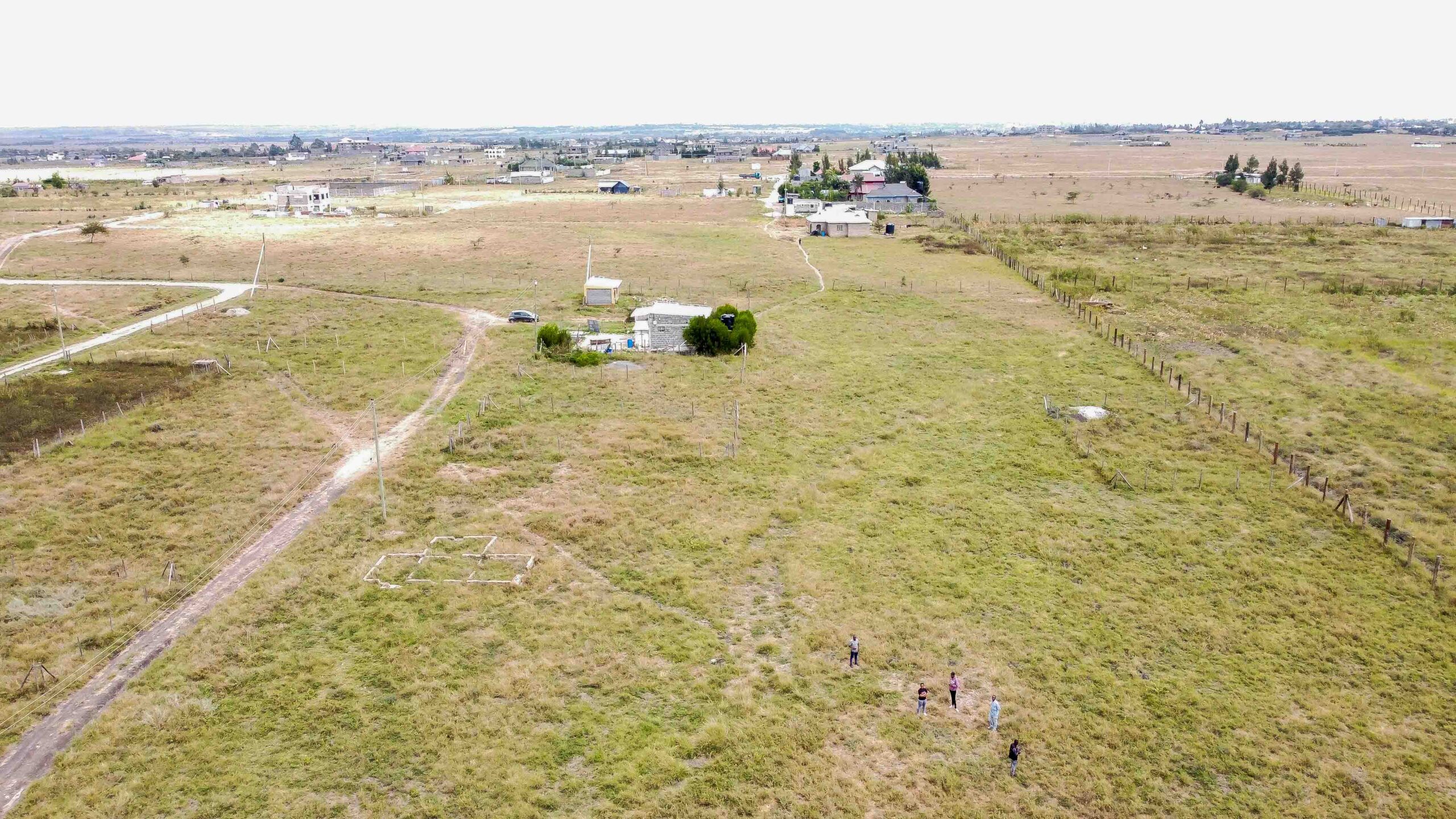 Open land field